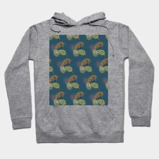 Tropical  leaves Pattern, Tropical Gift  , Summer Holidays Hoodie